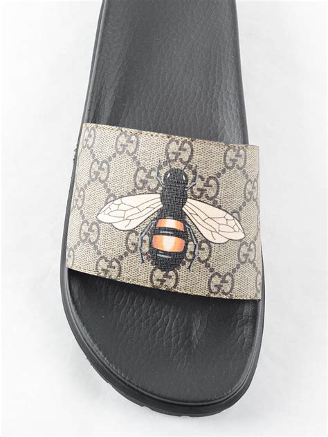 golden bumble bees gucci|Gucci flats with bee.